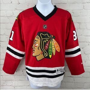 NHL Youth Chicago Blackhawks #81 Marian Hossa Team Premier Jersey - S/M Reebok